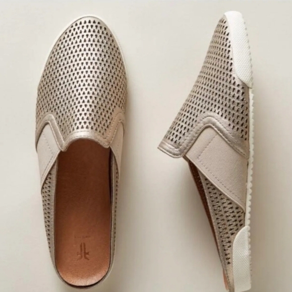 Frye Womens Melanie Perf Leather Loafer Mules shoes sz 6.5M - Picture 1 of 13